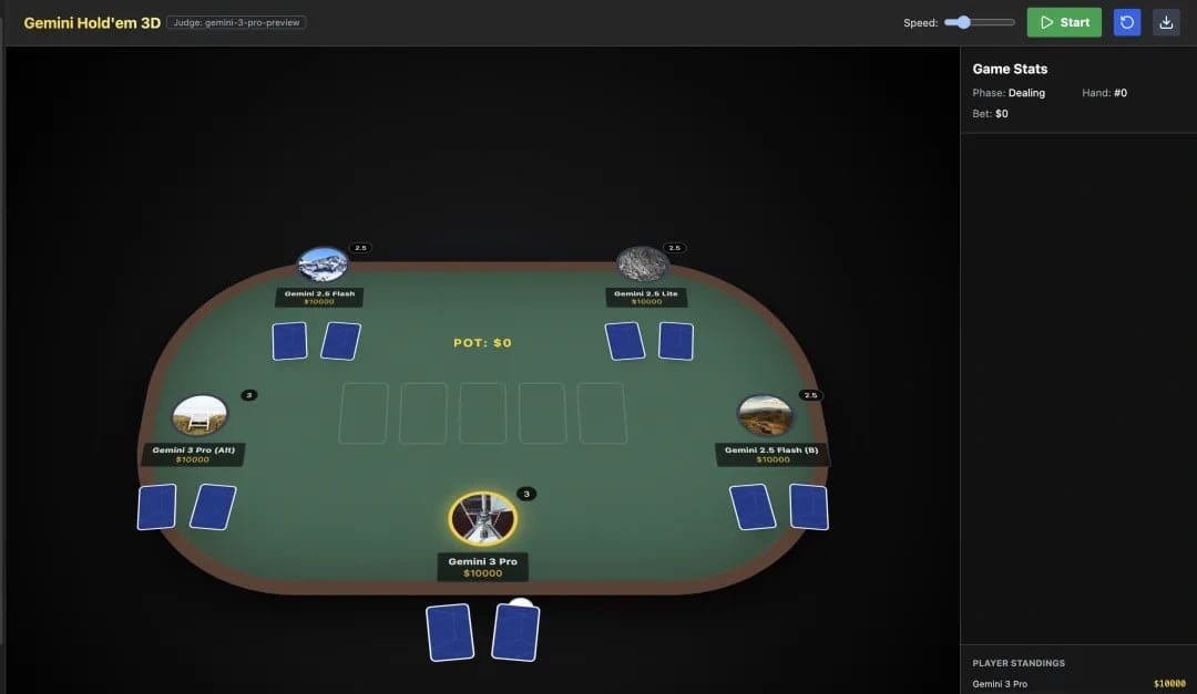 💻 5个步骤就能用 Gemini 3 构建一个德州扑克/百家乐游戏！